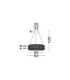 Celysia Pendant Ceiling Light Chrome Triac Dimmable LED 56W 4592lm 3500K-5