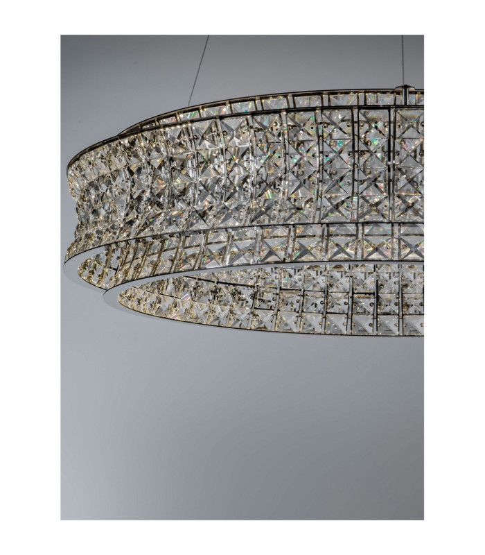 Celysia Pendant Ceiling Light Chrome Triac Dimmable LED 74W 5920lm 3500K-5