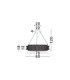 Celysia Pendant Ceiling Light Chrome Triac Dimmable LED 74W 5920lm 3500K-6