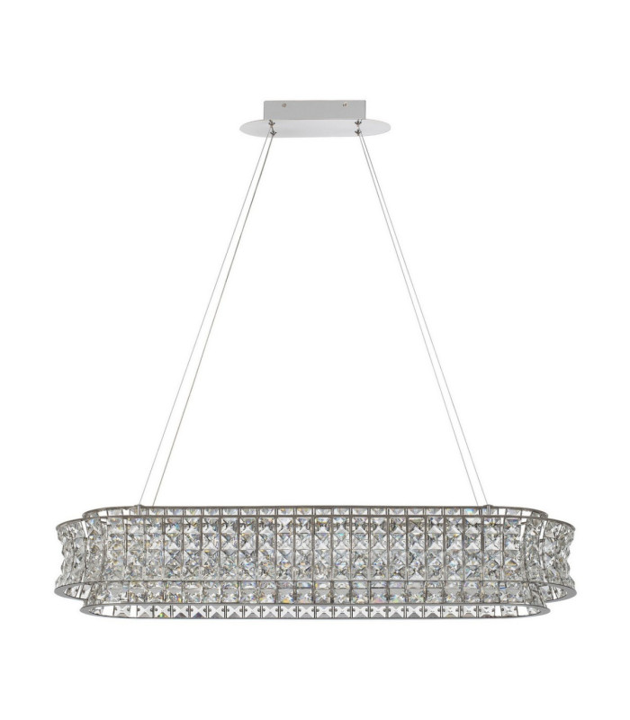Celysia Bar Pendant Ceiling Light Chrome Triac Dimmable LED 74W 5714lm 3500K-1