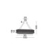 Celysia Bar Pendant Ceiling Light Chrome Triac Dimmable LED 74W 5714lm 3500K-6
