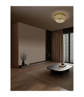 Celysia Ceiling Light Platinum Gold Triac Dimmable LED 46W 3465lm 3500K-2