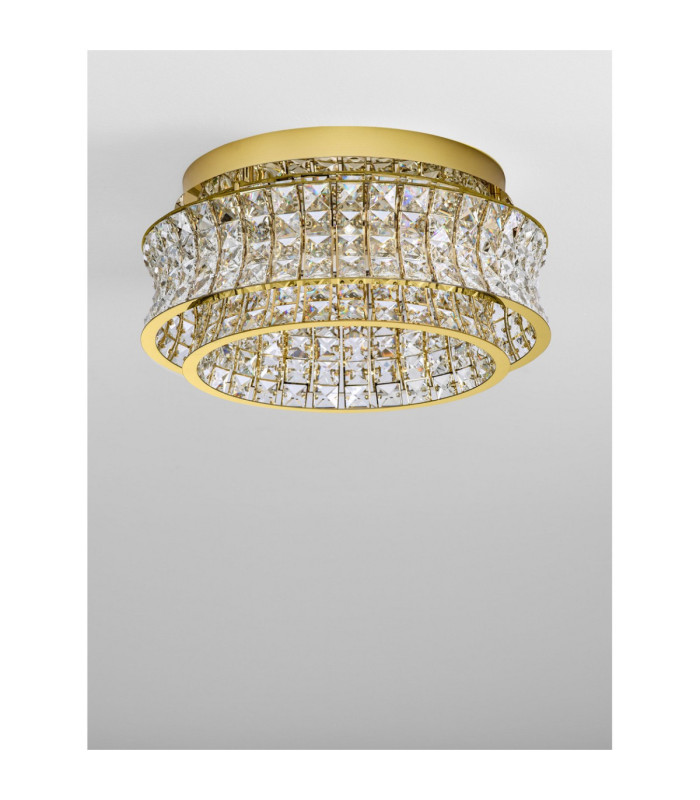 Celysia Ceiling Light Platinum Gold Triac Dimmable LED 46W 3465lm 3500K-3