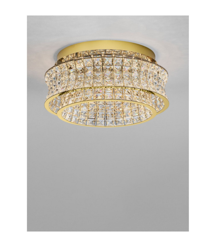 Celysia Ceiling Light Platinum Gold Triac Dimmable LED 46W 3465lm 3500K-4