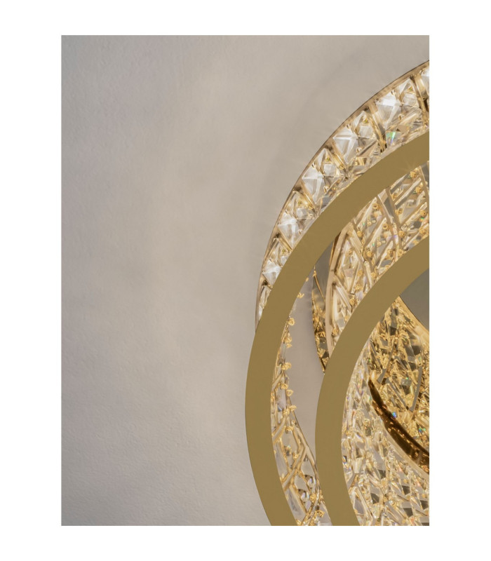 Celysia Ceiling Light Platinum Gold Triac Dimmable LED 46W 3465lm 3500K-5