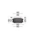 Celysia Ceiling Light Platinum Gold Triac Dimmable LED 46W 3465lm 3500K-6
