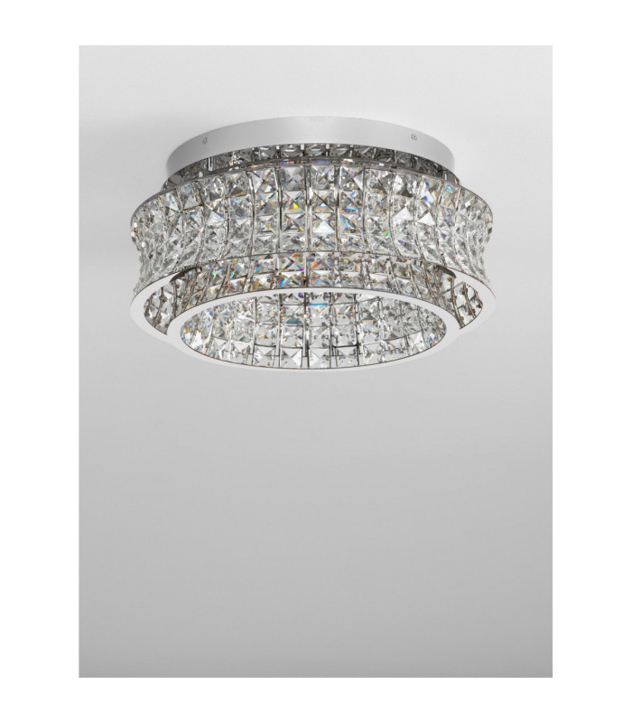 Celysia Ceiling Light Chrome Triac Dimmable LED 46W 3465lm 3500K-3