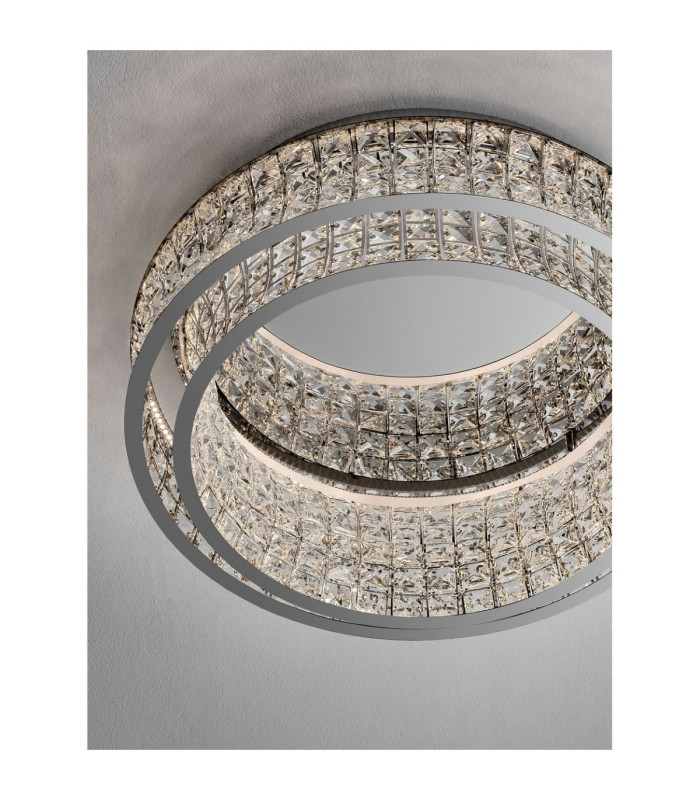 Celysia Ceiling Light Chrome Triac Dimmable LED 56W 4120lm 3500K-5
