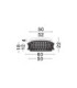 Celysia Ceiling Light Chrome Triac Dimmable LED 56W 4120lm 3500K-6
