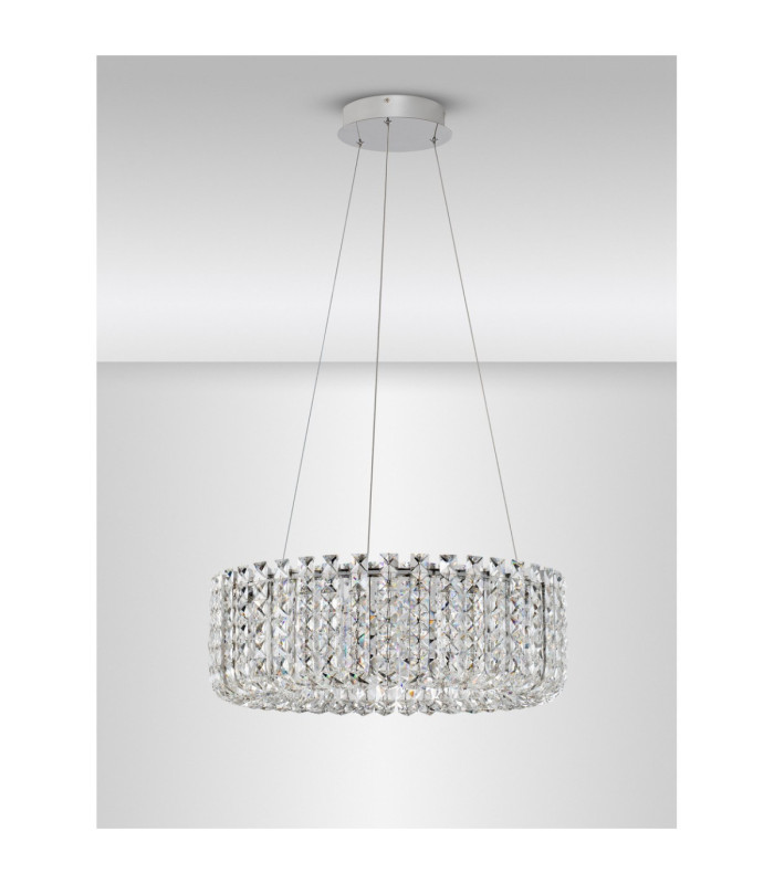 Celysia Pendant Ceiling Light Chrome Triac Dimmable LED 47W 3682lm 3500K-3
