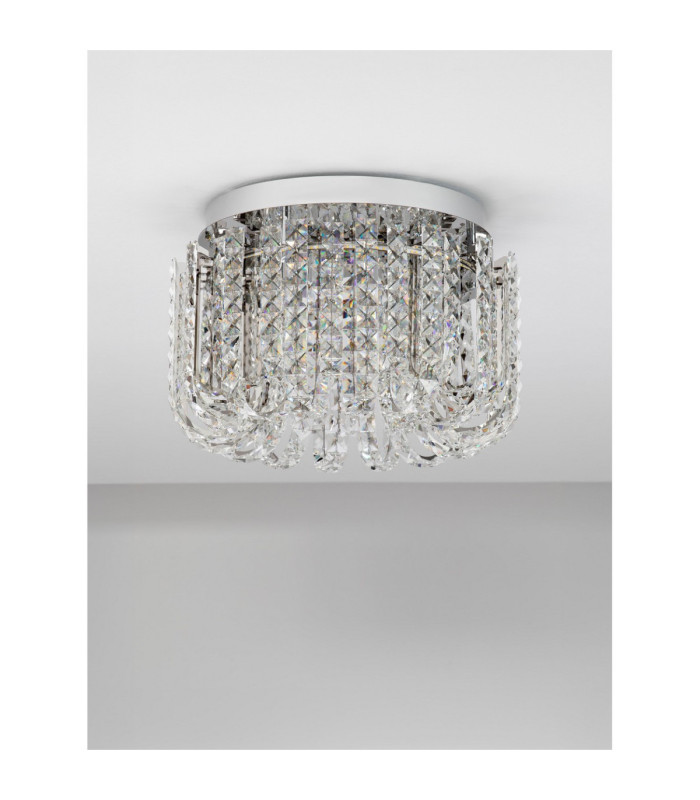 Celysia Ceiling Light Chrome Triac Dimmable LED 34W 2358lm 3500K-3