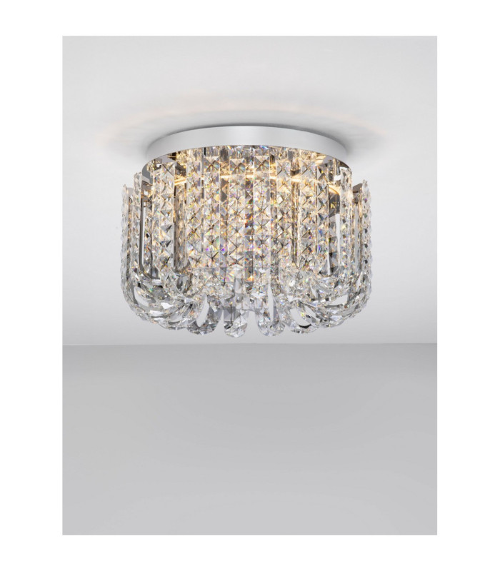 Celysia Ceiling Light Chrome Triac Dimmable LED 34W 2358lm 3500K-4
