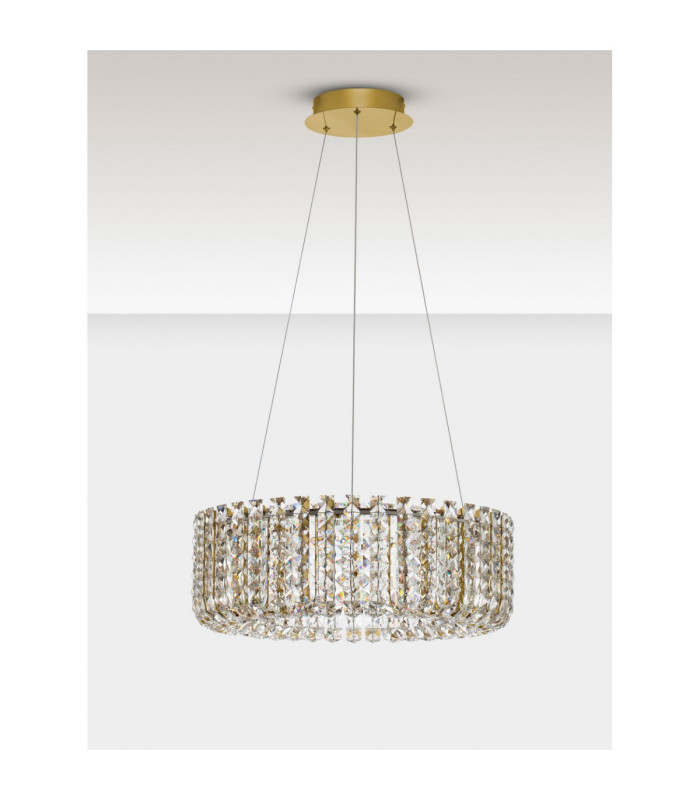 Celysia Pendant Ceiling Light Platinum Gold Triac Dimmable LED 47W 3682lm 3500K-3