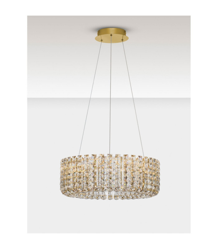Celysia Pendant Ceiling Light Platinum Gold Triac Dimmable LED 47W 3682lm 3500K-4