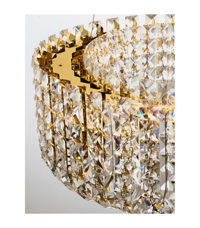 Celysia Pendant Ceiling Light Platinum Gold Triac Dimmable LED 47W 3682lm 3500K-5