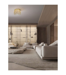 Celysia Ceiling Light Platinum Gold Triac Dimmable LED 34W 2358lm 3500K-2