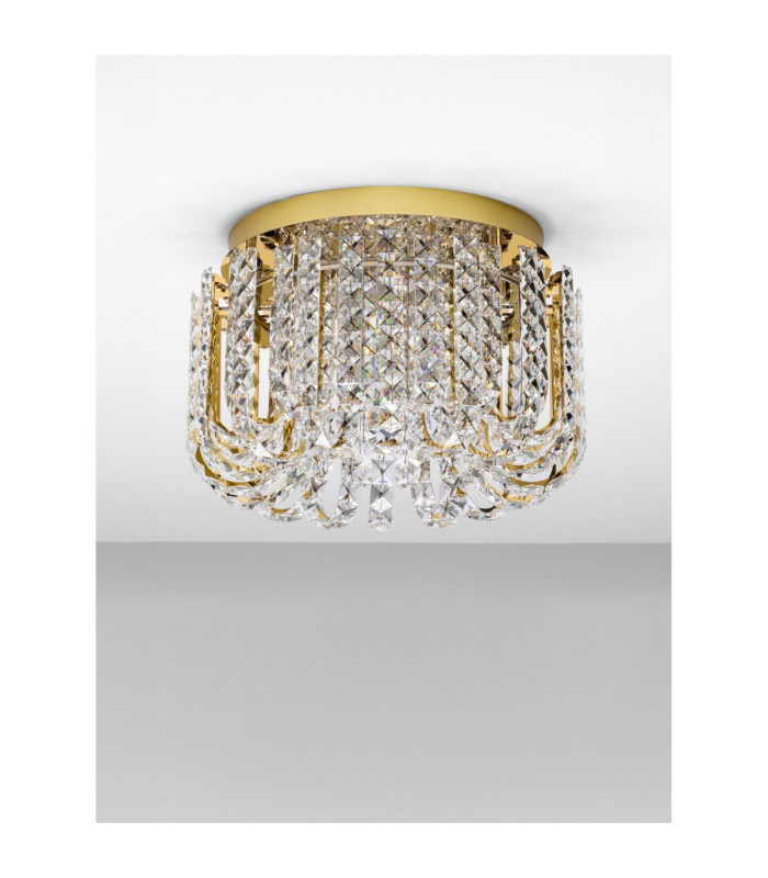 Celysia Ceiling Light Platinum Gold Triac Dimmable LED 34W 2358lm 3500K-3