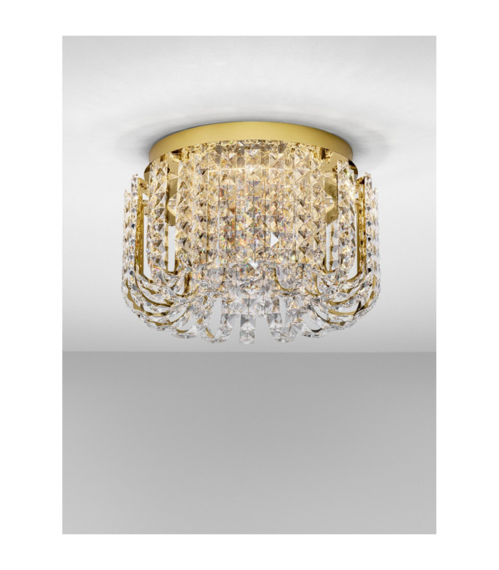 Celysia Ceiling Light Platinum Gold Triac Dimmable LED 34W 2358lm 3500K-4