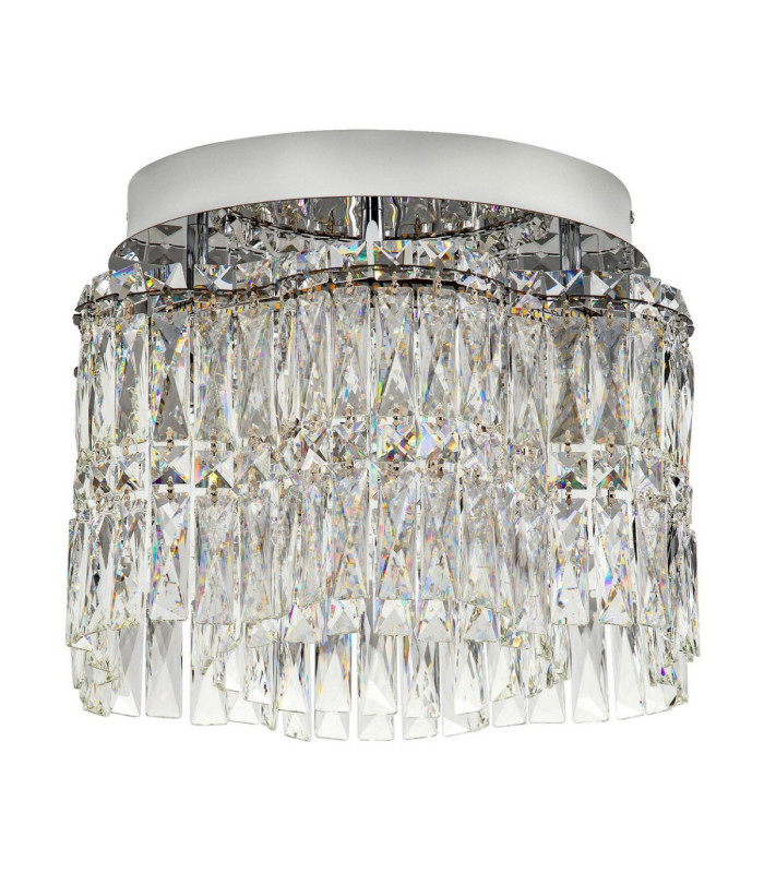 Nuvia Ceiling Light Chrome Triac Dimmable LED 28W 1680lm 3500K-1