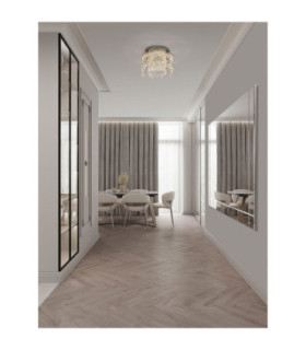 Nuvia Ceiling Light Chrome Triac Dimmable LED 28W 1680lm 3500K-2