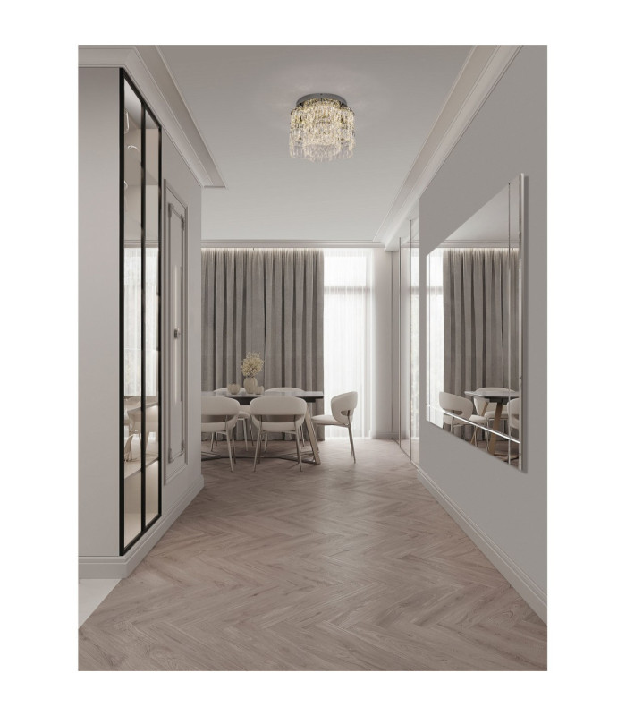 Nuvia Ceiling Light Chrome Triac Dimmable LED 28W 1680lm 3500K-2
