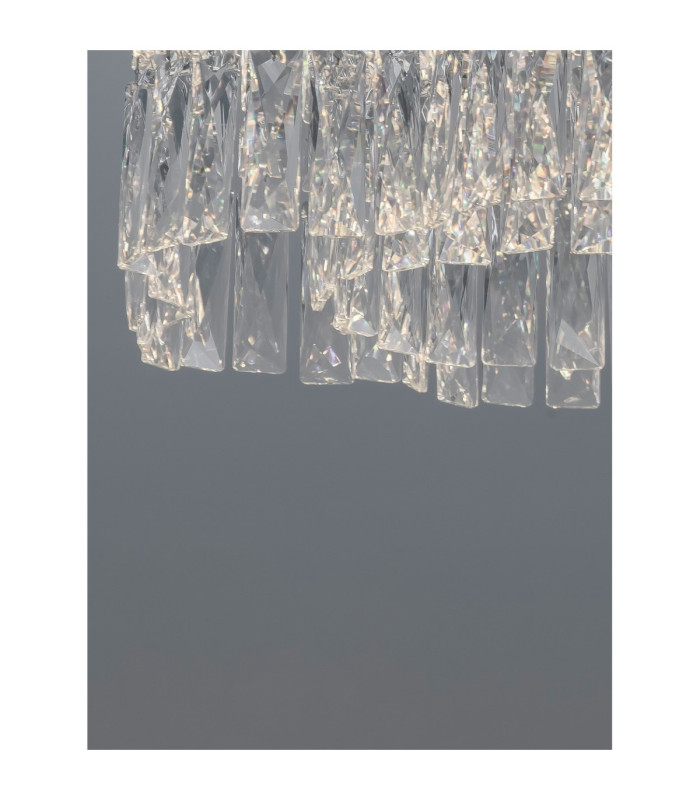 Nuvia Ceiling Light Chrome Triac Dimmable LED 28W 1680lm 3500K-5