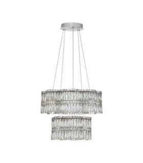 Nuvia Pendant Ceiling Light Chrome Triac Dimmable LED 56W 4119lm 3500K-1