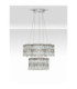 Nuvia Pendant Ceiling Light Chrome Triac Dimmable LED 56W 4119lm 3500K-3