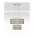 Nuvia Pendant Ceiling Light Chrome Triac Dimmable LED 56W 4119lm 3500K-4