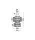 Nuvia Pendant Ceiling Light Chrome Triac Dimmable LED 56W 4119lm 3500K-6