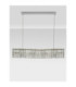 Nuvia Bar Pendant Ceiling Light Chrome Triac Dimmable LED 34W 2619lm 3500K-3