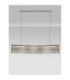 Nuvia Bar Pendant Ceiling Light Chrome Triac Dimmable LED 34W 2619lm 3500K-4