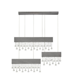 Crista Pendant Ceiling Light Black Triac Dimmable LED 84W 4175lm 3500K-1