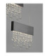 Crista Pendant Ceiling Light Black Triac Dimmable LED 84W 4175lm 3500K-5
