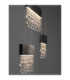 Crista Pendant Ceiling Light Black Triac Dimmable LED 84W 4175lm 3500K-6