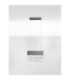 Crista Pendant Ceiling Light Black Triac Dimmable LED 20W 1049lm 3500K-3