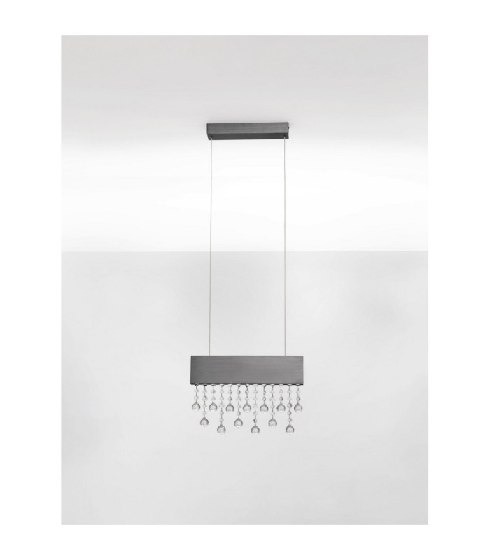Crista Pendant Ceiling Light Black Triac Dimmable LED 20W 1049lm 3500K-3