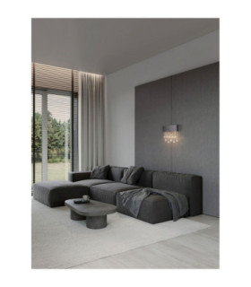 Crista Wall Lamp Black Triac Dimmable LED 15W 742lm 3500K-2