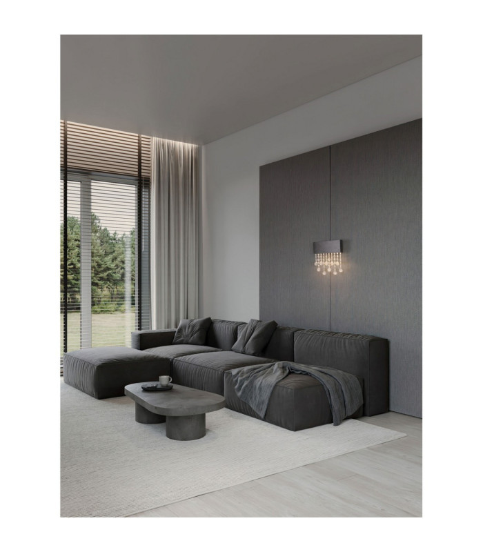 Crista Wall Lamp Black Triac Dimmable LED 15W 742lm 3500K-2