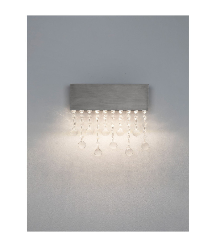 Crista Wall Lamp Black Triac Dimmable LED 15W 742lm 3500K-4