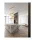 Crista Pendant Ceiling Light Brushed Gold Triac Dimmable LED 84W 4175lm 3500K-2