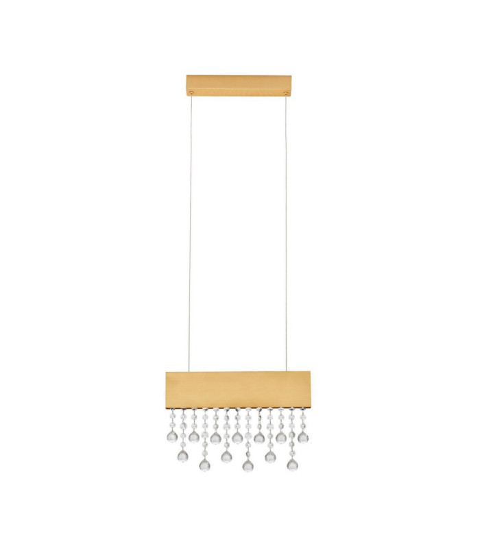 Crista Pendant Ceiling Light Brushed Gold Triac Dimmable LED 20W 1049lm 3500K-1
