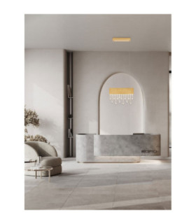 Crista Pendant Ceiling Light Brushed Gold Triac Dimmable LED 20W 1049lm 3500K-2
