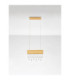 Crista Pendant Ceiling Light Brushed Gold Triac Dimmable LED 20W 1049lm 3500K-3