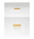 Crista Pendant Ceiling Light Brushed Gold Triac Dimmable LED 20W 1049lm 3500K-4