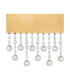 Crista Wall Lamp Brushed Gold Triac Dimmable LED 15W 742lm 3500K-1