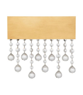Crista Wall Lamp Brushed Gold Triac Dimmable LED 15W 742lm 3500K-1