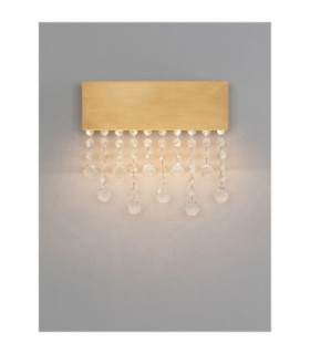 Crista Wall Lamp Brushed Gold Triac Dimmable LED 15W 742lm 3500K-2