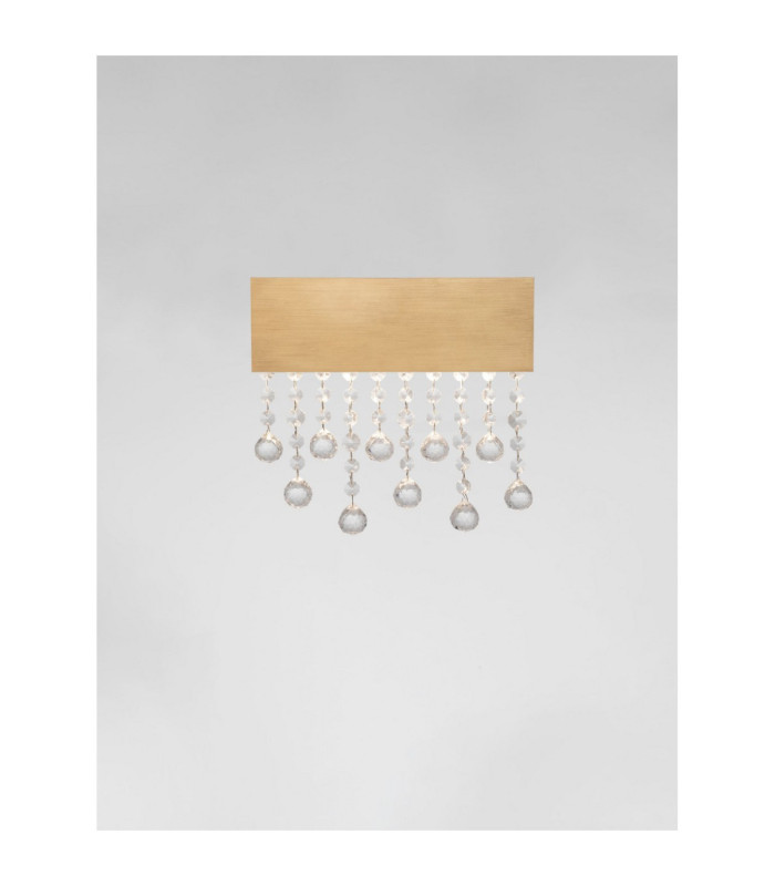 Crista Wall Lamp Brushed Gold Triac Dimmable LED 15W 742lm 3500K-4