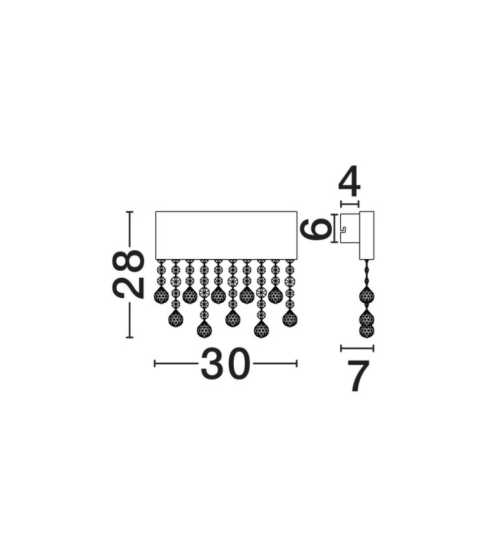 Crista Wall Lamp Brushed Gold Triac Dimmable LED 15W 742lm 3500K-6